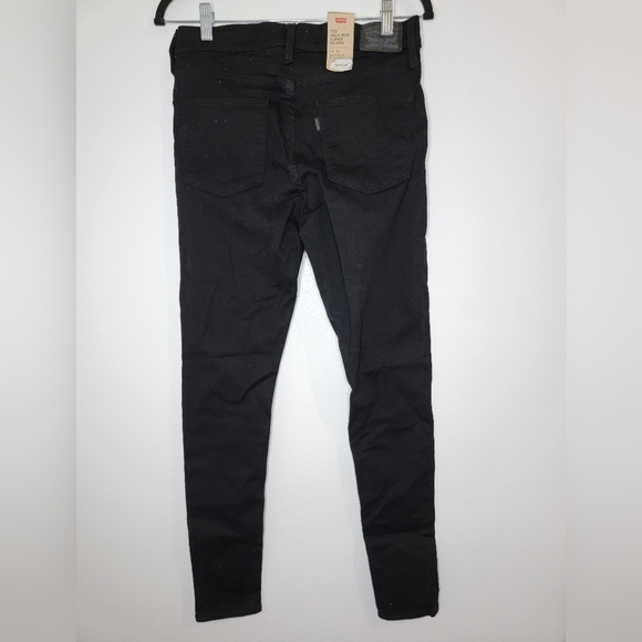 Levis 720 High Rise Supper Skinny Women Waist 29 Length 30 Black Hyperstretch - Picture 2 of 7